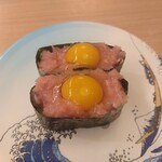 すし江戸 - うずら鉄火