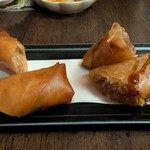 春巻きとよだれ鶏 酔いしば 谷町六丁目 - 