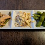 春巻きとよだれ鶏 酔いしば 谷町六丁目 - 