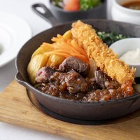 熟成牛カットステーキランチ
