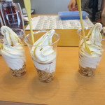 旅の駅 日光ろばたづけ お食事処 - たまり醤油ソフト（300円）
