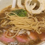 らーめん専門 和心 - 平打ちストレート中太麺