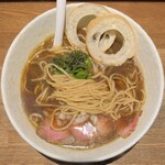 らーめん専門 和心 - 平打ちストレート中太麺