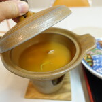 深浦観光ホテル - 茶碗蒸し（点火前）