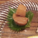 私厨房 勇 - 前菜2：帆立貝柱の香料実山椒炊き