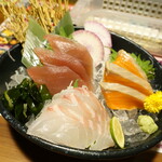 福福屋 - 刺身３種盛り（1197円）