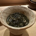 佐野鮨 - ほんのりですがバターの味がしました。これは見た目の何倍も美味しい茶碗蒸しです。もはや反則技⁉︎でも全て上品に仕上がってます。美味しい♡