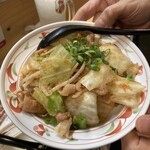 屋台おかもと - 豚肉と野菜の明太しょうゆ炒め950円
