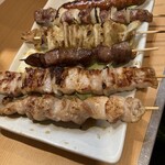 屋台おかもと - 串盛合せ６本　1,200円