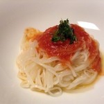 花ふさ - そうめんのトマトソース掛け