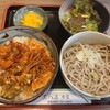 三八屋 - ミニ上天丼とコロそば