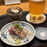 鮨 はまだ - 桜チップの燻製の鰹のたたき