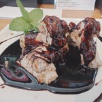 広東家庭料理おかむら - まろやかな黒酢ソースが絶品❗️