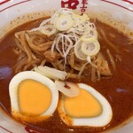 蒙古タンメン中本 - 冷やし味噌卵麵のスープ