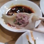 中華菜舘 清心 - 2014年8月 豆鼓が入ったタレ絶品 餃子餡