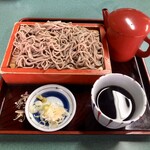 そば 森万  - 料理写真:もりそば　¥650-