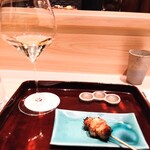 焼鳥 喜多村 - 白ワイン、かしわ