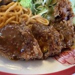 親爺のライスハウス - ランチセット（豚肉のカボチャ巻きフライ）