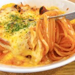 喫茶まりーな - 焼きチーズナポリタンのスパゲッティ