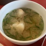 親爺のライスハウス - ランチセット（味噌汁アップ）