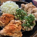 食事 香月 - 唐揚げ３種