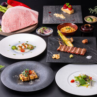 【海鮮と特選銘柄牛コース】〜海鮮の鉄板焼と特選銘柄牛ロース含む全10品〜