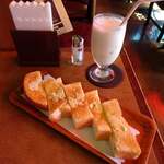 珈琲大使館 - バタートースト200円＆バナナジュース600円