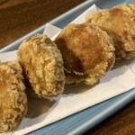 呑み喰い処 一久 - 【'25.4】紅生姜と枝豆のサクサク揚げ　450えん