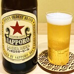 鮨 幸 - 20250424サッポロ ラガー（中瓶）1,100円