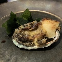 鉄板焼 花 - 活あわびの鉄板焼き