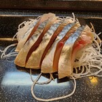 えび寿し - 刺身  〆鯖