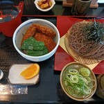 そば処 壱 - タレカツ丼セット