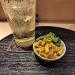 家庭料理 悠友 - お通し（マカロニサラダ）