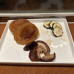 てっぱん屋 蘭 - 野菜3種盛り