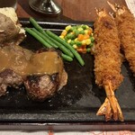 ハングリータイガー - オリジナルハンバーグと海老フライ