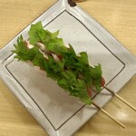 鳥芳 - ささみ（梅しそ）