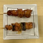 鳥芳 - ねぎ間＋白レバー