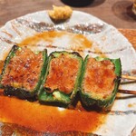 鳥茂 - ピーマンの肉詰め