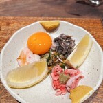 鳥茂 - 冷製の盛り合わせ