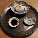 手造りそば 打墨庵 加瀬 - セットのそばがき