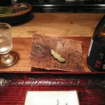 ななしの庵 - 天ぷら1　アスパラ