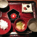 ななしの庵 - ごはん一式　TKGだけど最高の素材のTKGだと思う