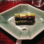 ななしの庵 - アスパラ焼き　太さに味の濃さが出ているし、味が逃げない技法がしっかり出ています