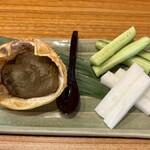 魚崎酒場 きりん - カニ味噌甲羅焼き