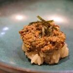 鮨 幸 - ホタルイカのなめろう