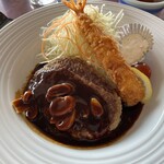 那須ちふり湖カントリークラブレストラン - ハンバーグ　アップ