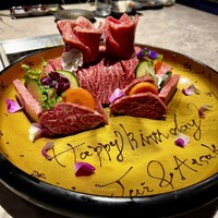 個室焼肉 牛姫 恵比寿本店 - 肉ケーキ
