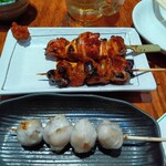 金太郎 - 料理写真:ねぎまと白モツとイカトンビ