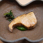 木佐貫 - ☆鰆の炭火焼き 木の芽味噌＆葉ワサビお浸し☆