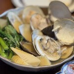 瓦町久屋 浮世ばなれ - 蛤と春野菜酒蒸し